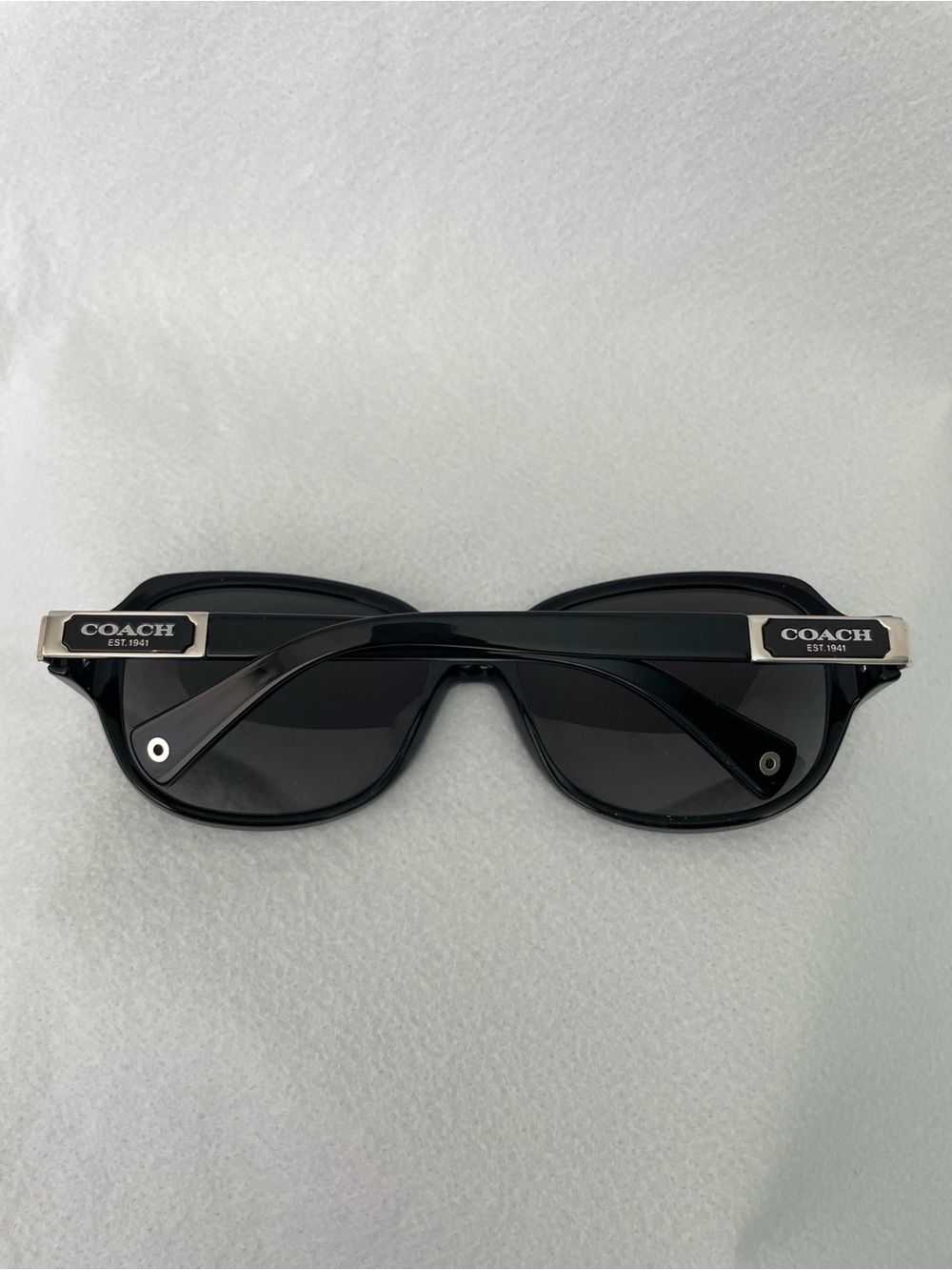Coach Black Stylish Oversized Women's Sunglasses with Original Monogram Case - Picture 3 of 13